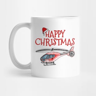 Christmas Helicopter Pilot Xmas 2022 Mug